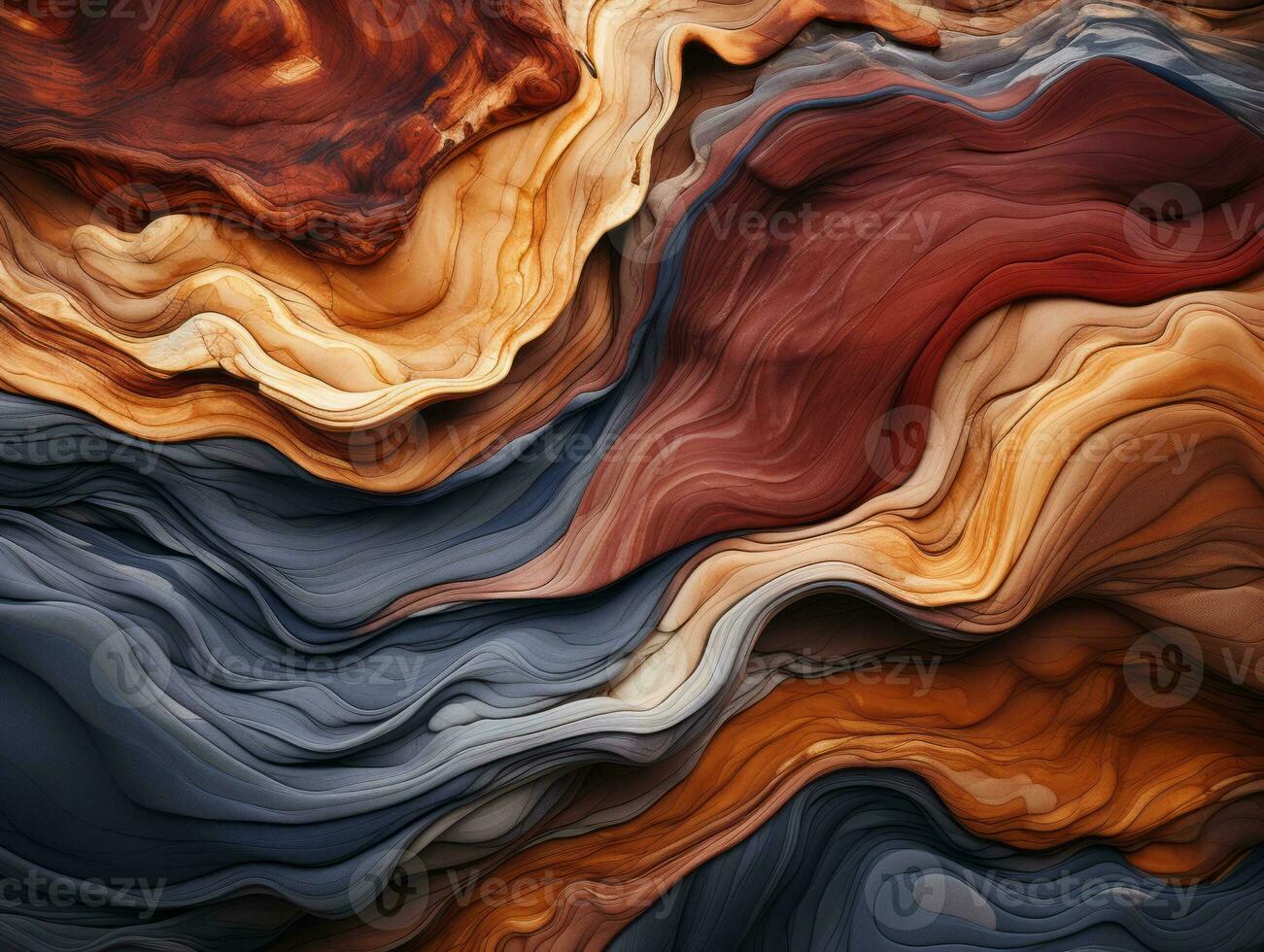 colorful abstract background with waves of different colors generative ai photo