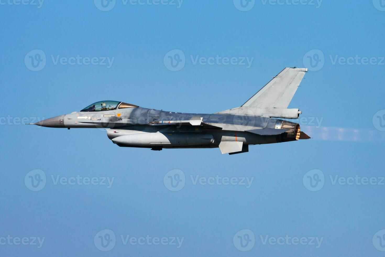 Military fighter jet plane at air base. Airport and airfield. Air force flight operation. Aviation and aircraft. Air defense. Military industry. Fly and flying. photo