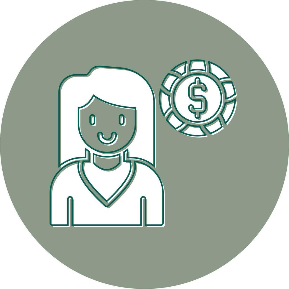 Financial Advisor Vector Icon