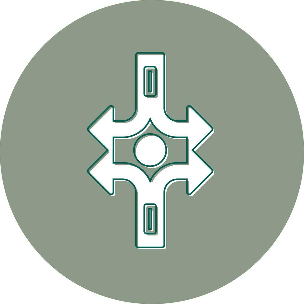 Crossroad Vector Icon