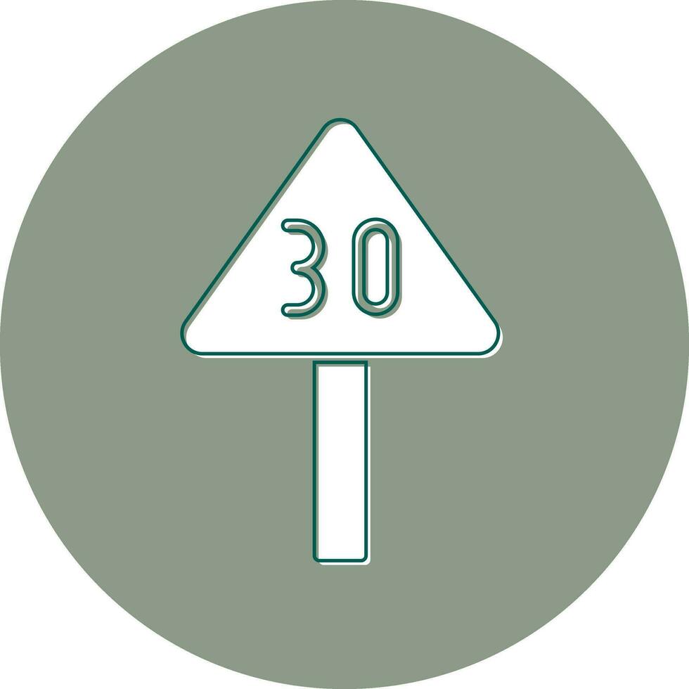 Speed Limit Vector Icon