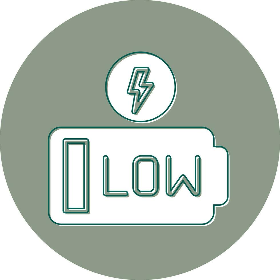 Low Battery Vector Icon