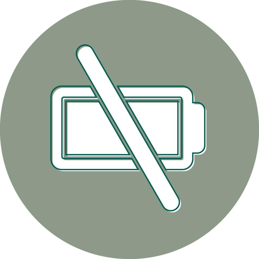 Empty Battery Vector Icon