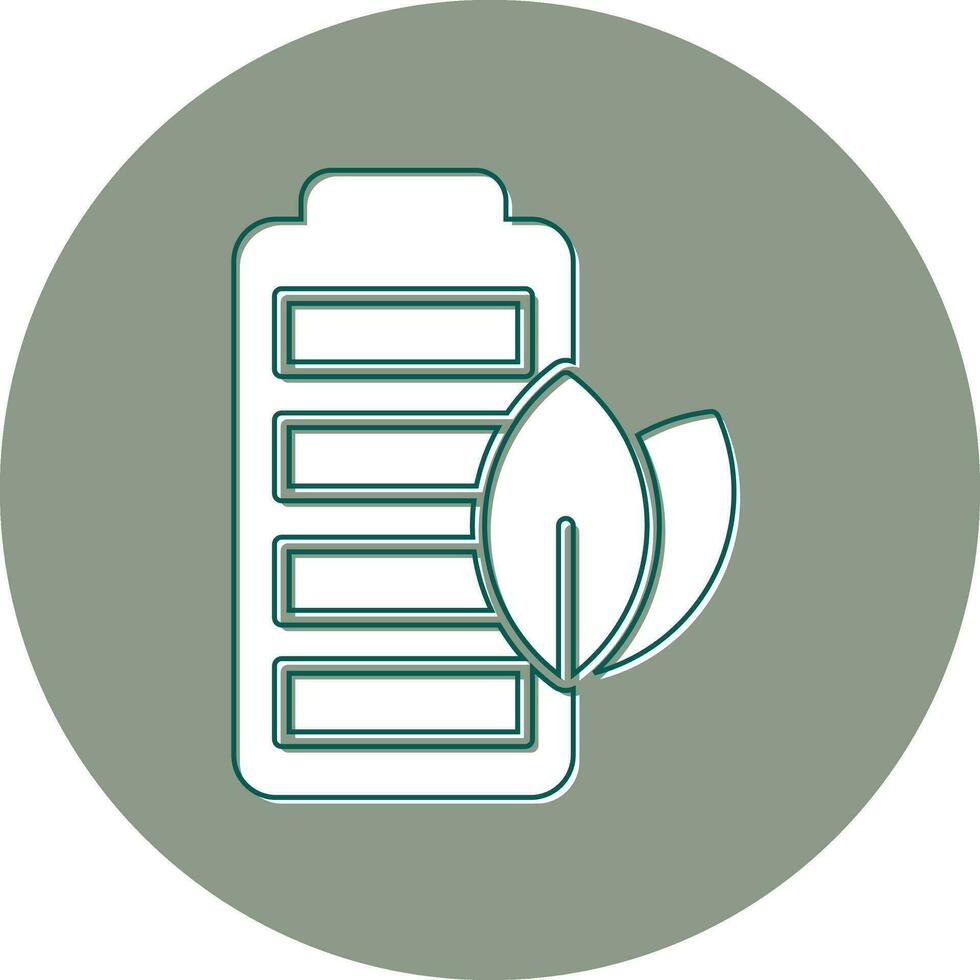 Eco Battery Vector Icon