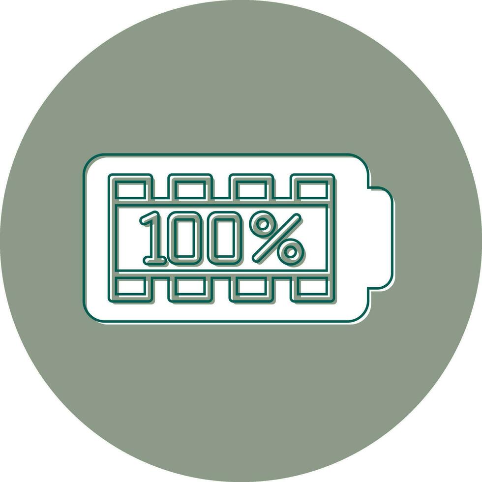 100 Percent Vector Icon