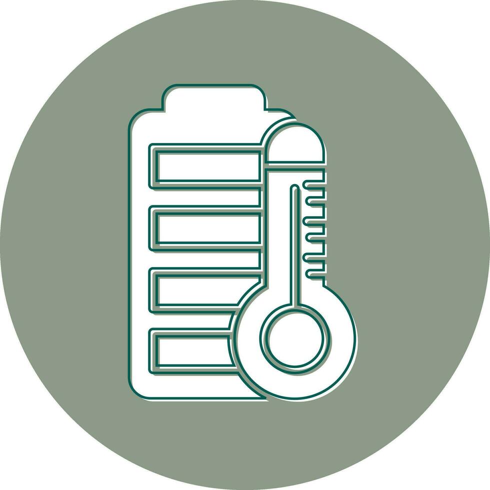 Battery Temperature Vector Icon
