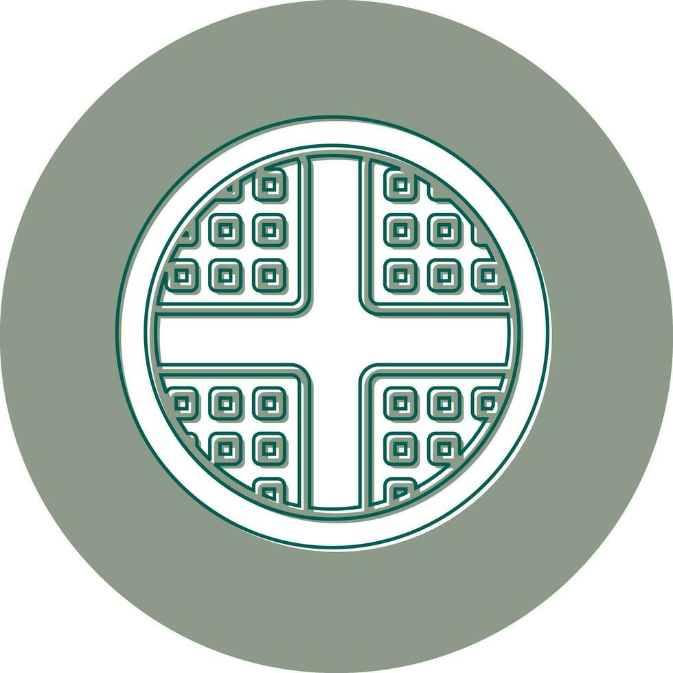 Waffle Vector Icon