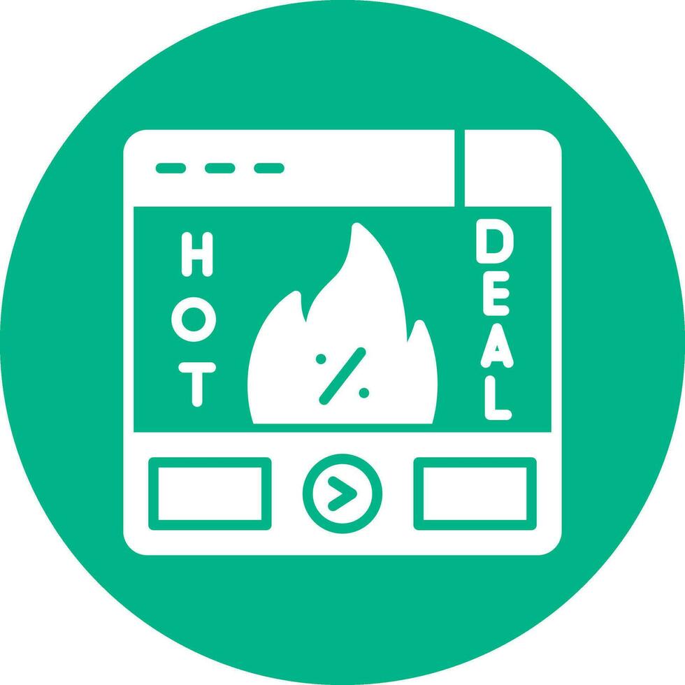 Hot Deal Vector Icon