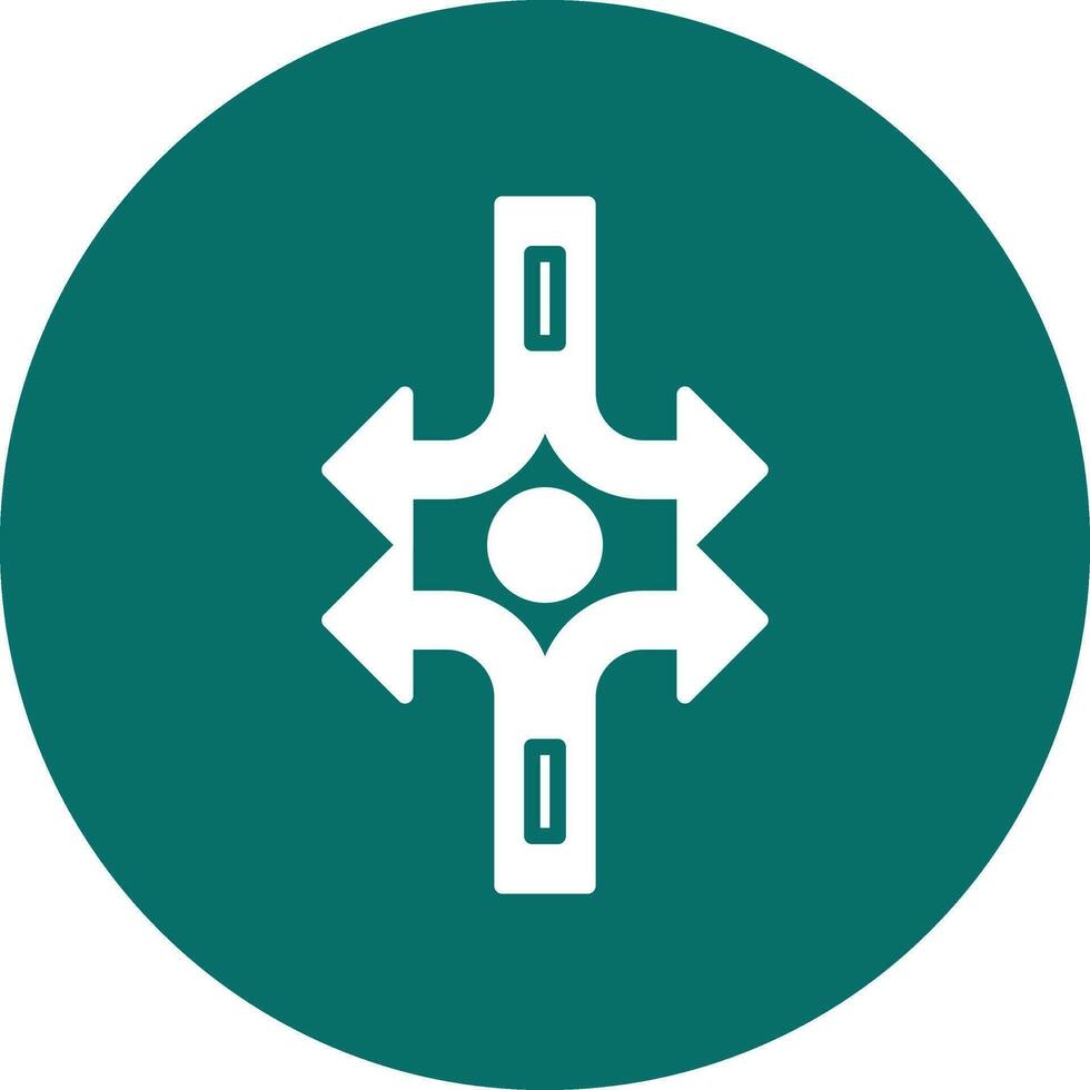 Crossroad Vector Icon