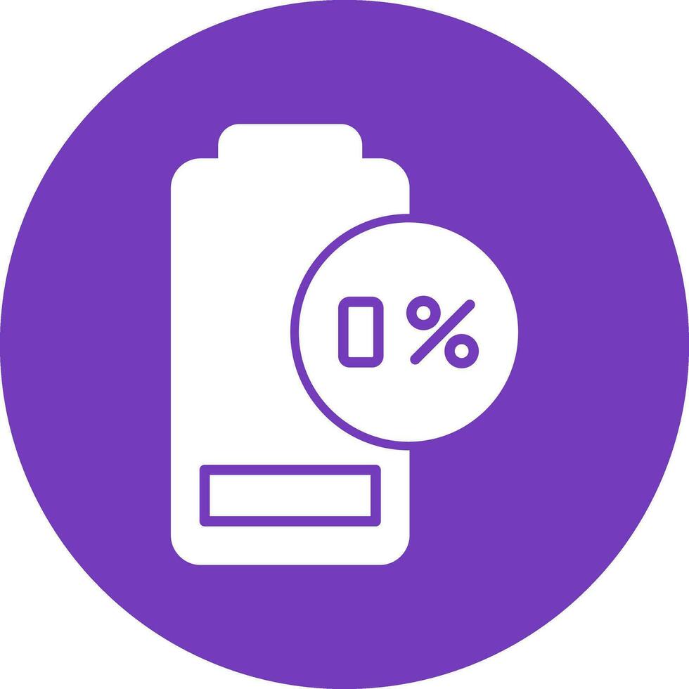 0 Percent Vector Icon