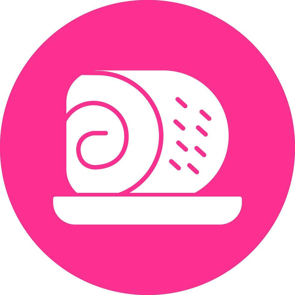 Roll Cake Vector Icon