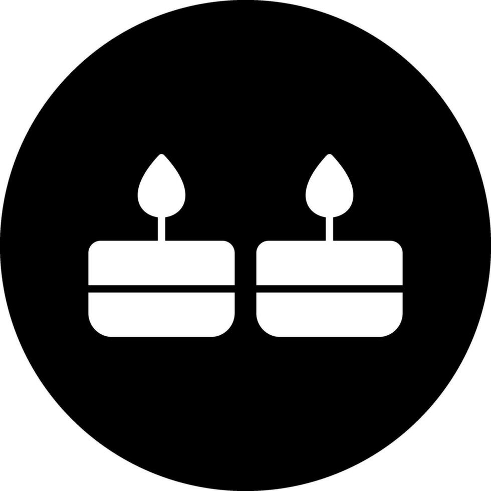 icono de vector de velas