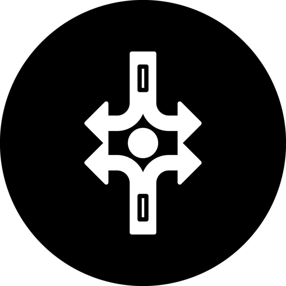 Crossroad Vector Icon