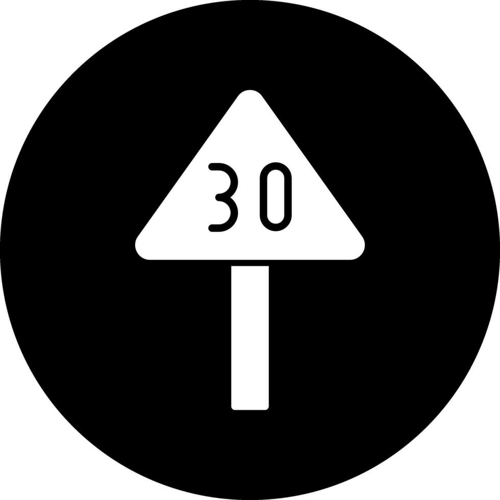 Speed Limit Vector Icon