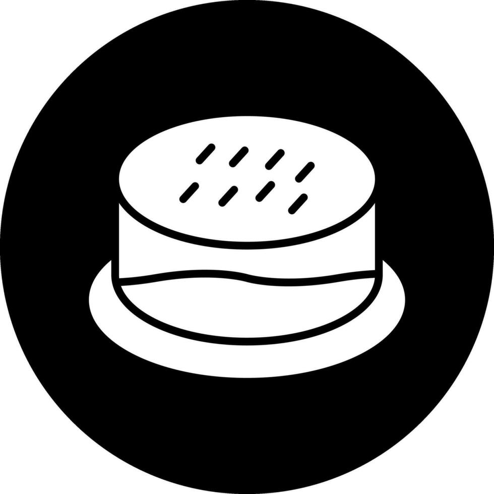 icono de vector de tarta de queso