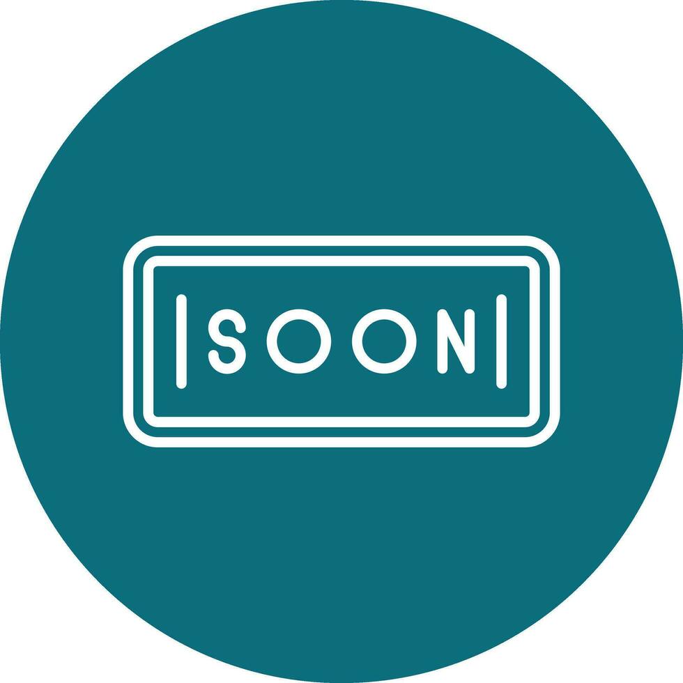 Soon Vector Icon