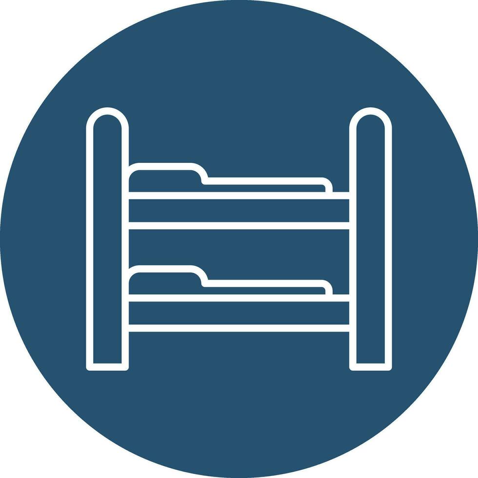 Bunk Bed Vector Icon