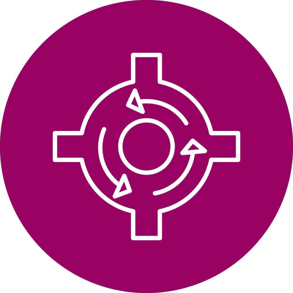 Roundabout Vector Icon