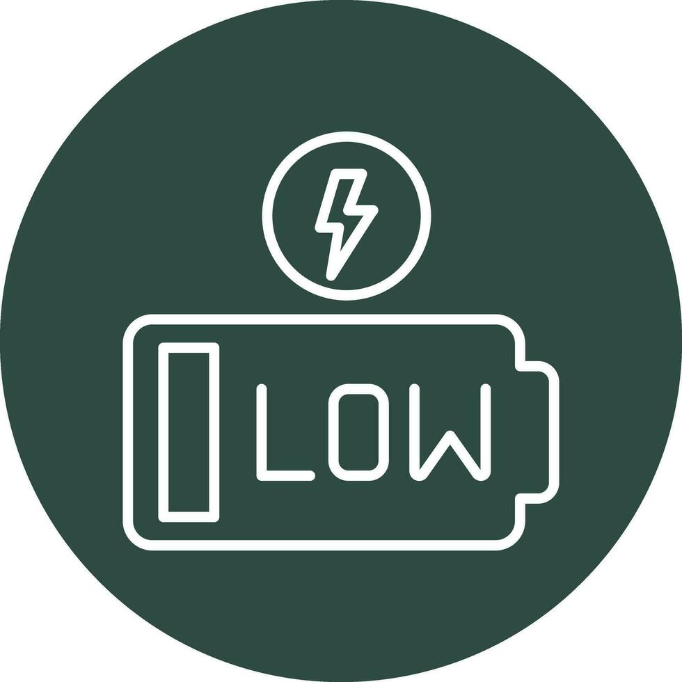 Low Battery Vector Icon