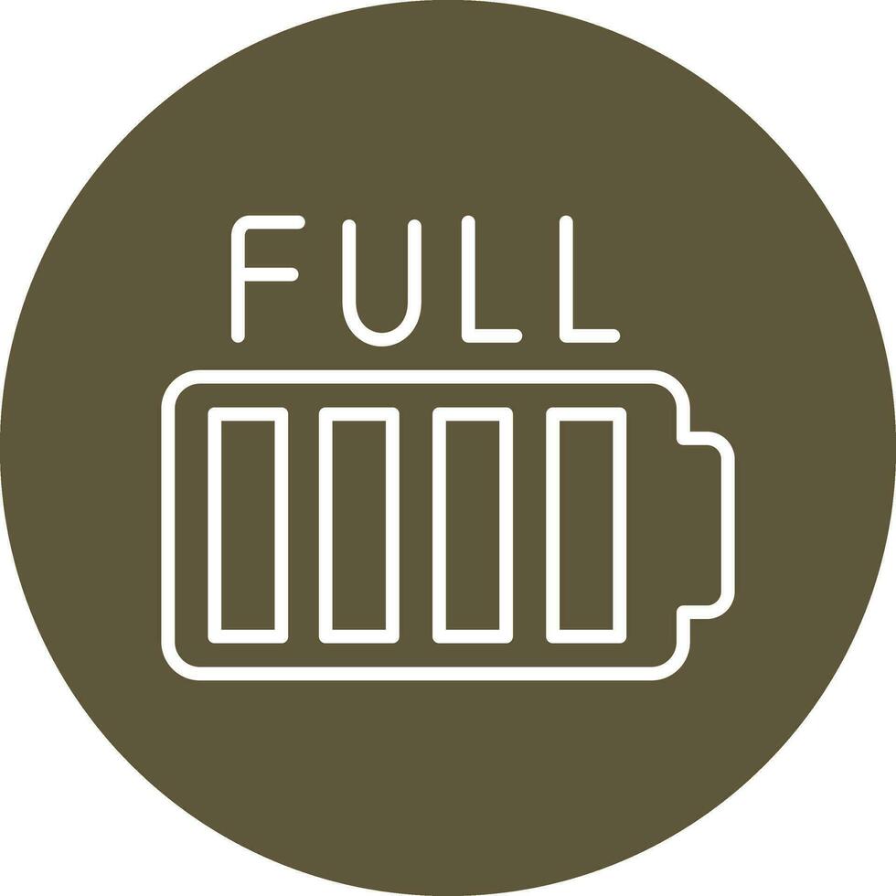 Full Battery Vector Icon