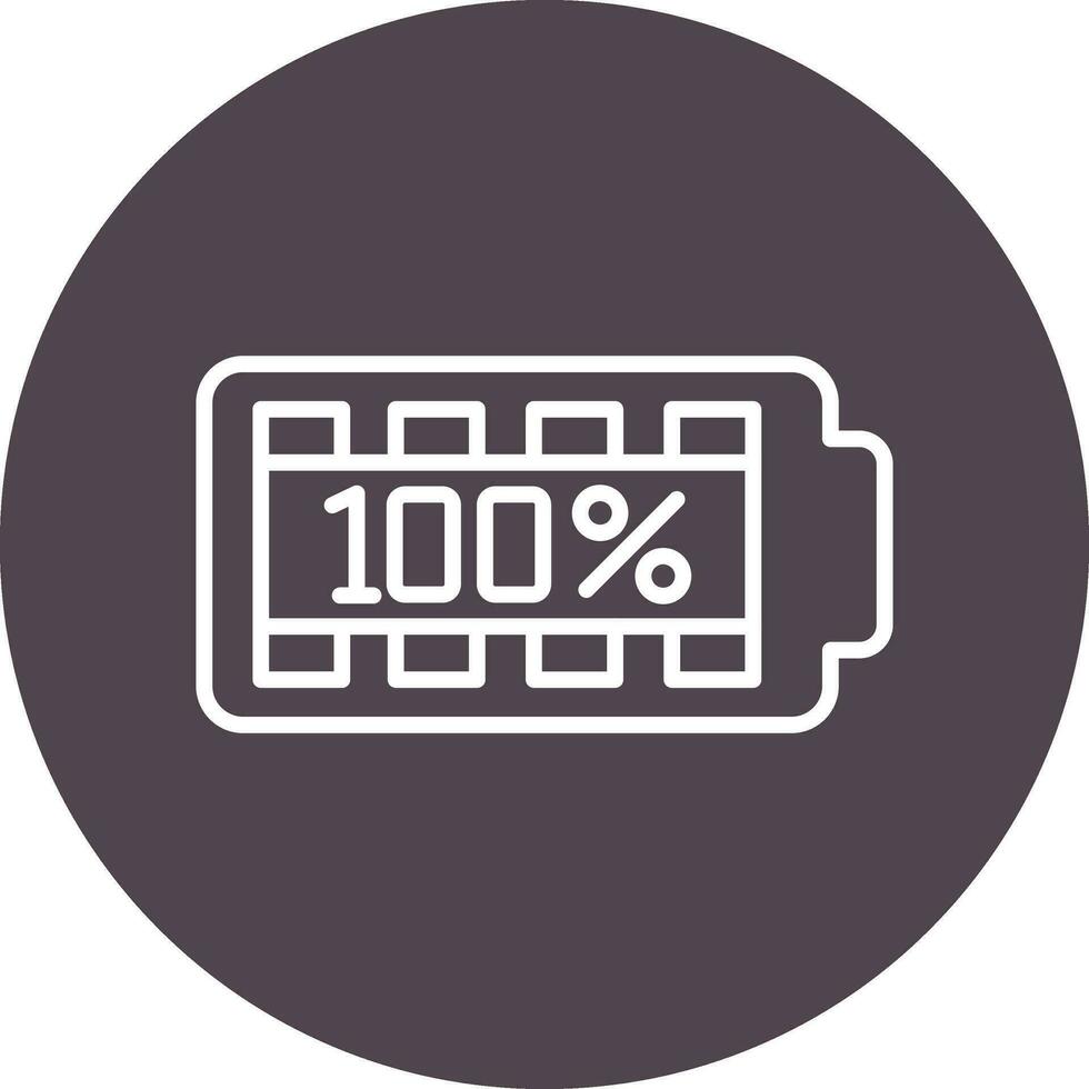 100 por ciento vector icono