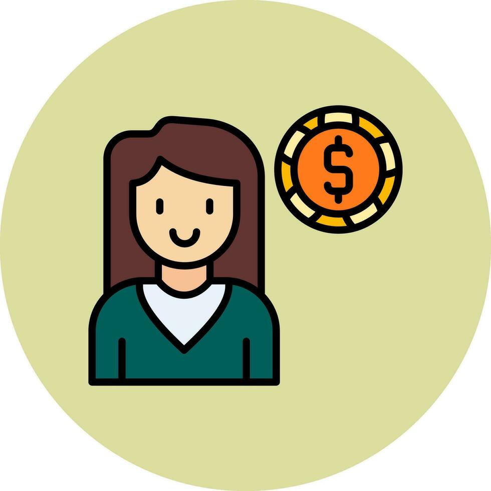 Financial Advisor Vector Icon