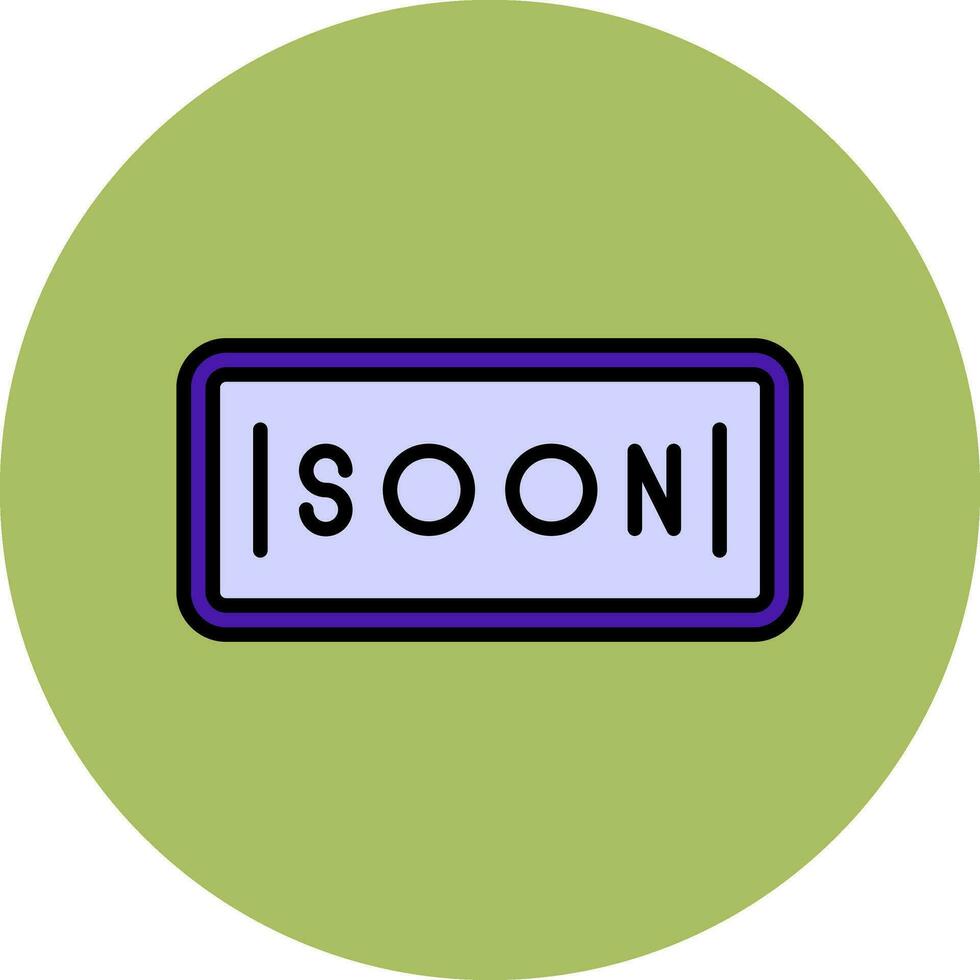Soon Vector Icon