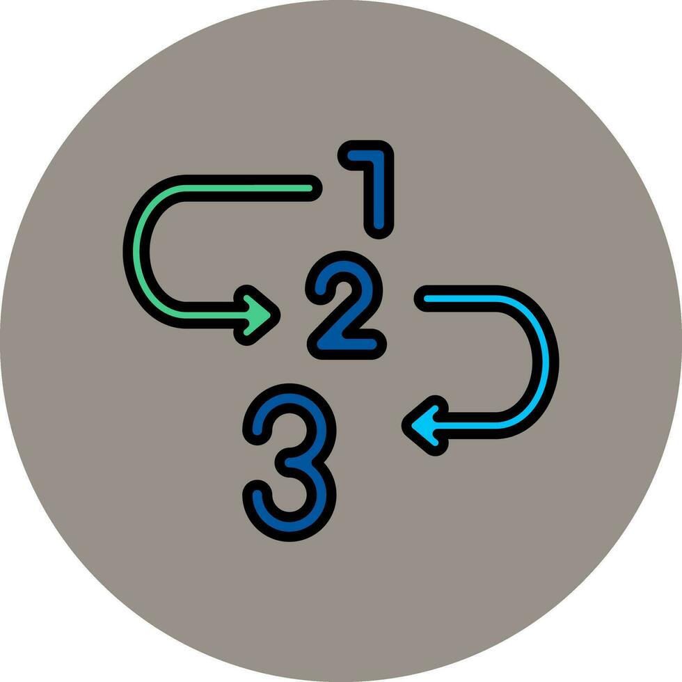 Sequential Vector Icon