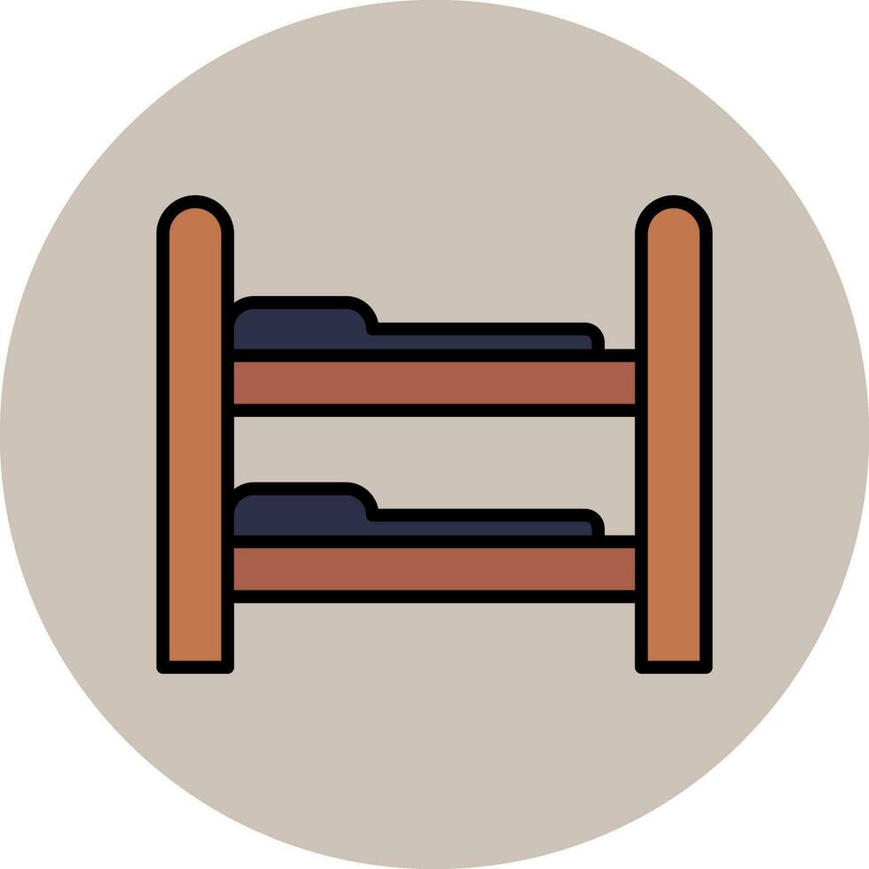 Bunk Bed Vector Icon