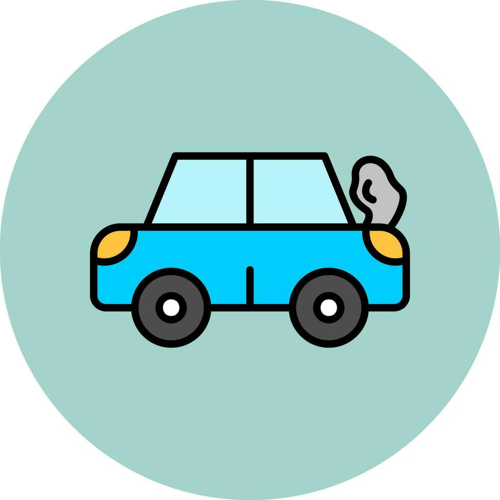 Broken Car Vector Icon