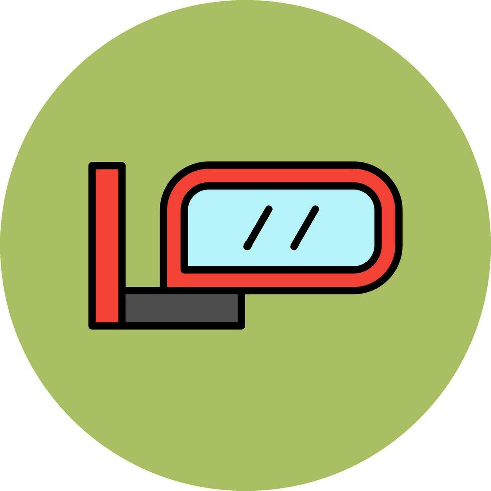 Side Mirror Vector Icon