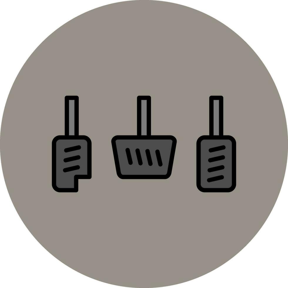 Car Pedals Vector Icon