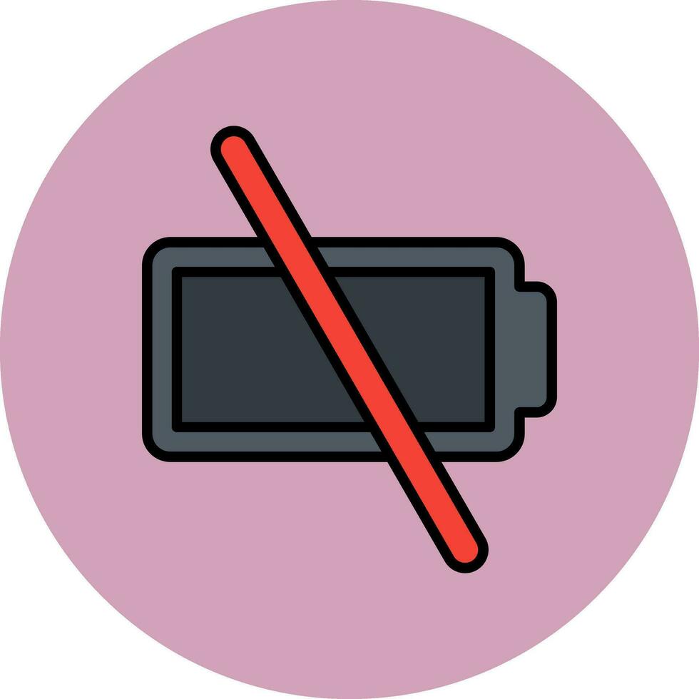 Empty Battery Vector Icon