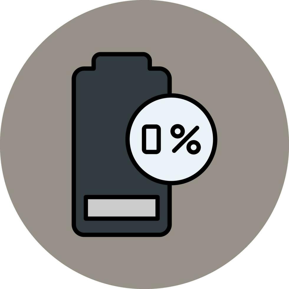 0 Percent Vector Icon