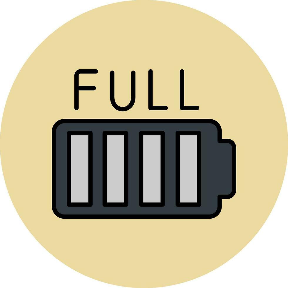 Full Battery Vector Icon