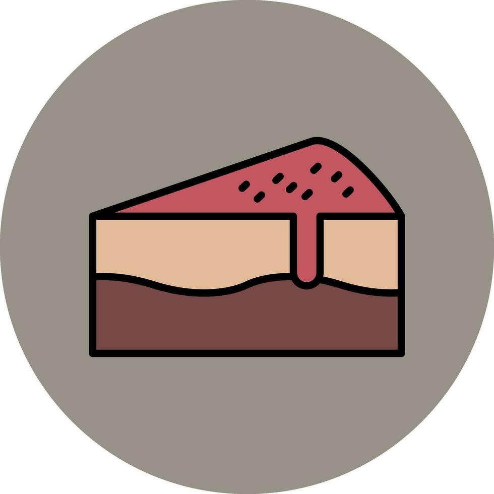 icono de vector de pastel