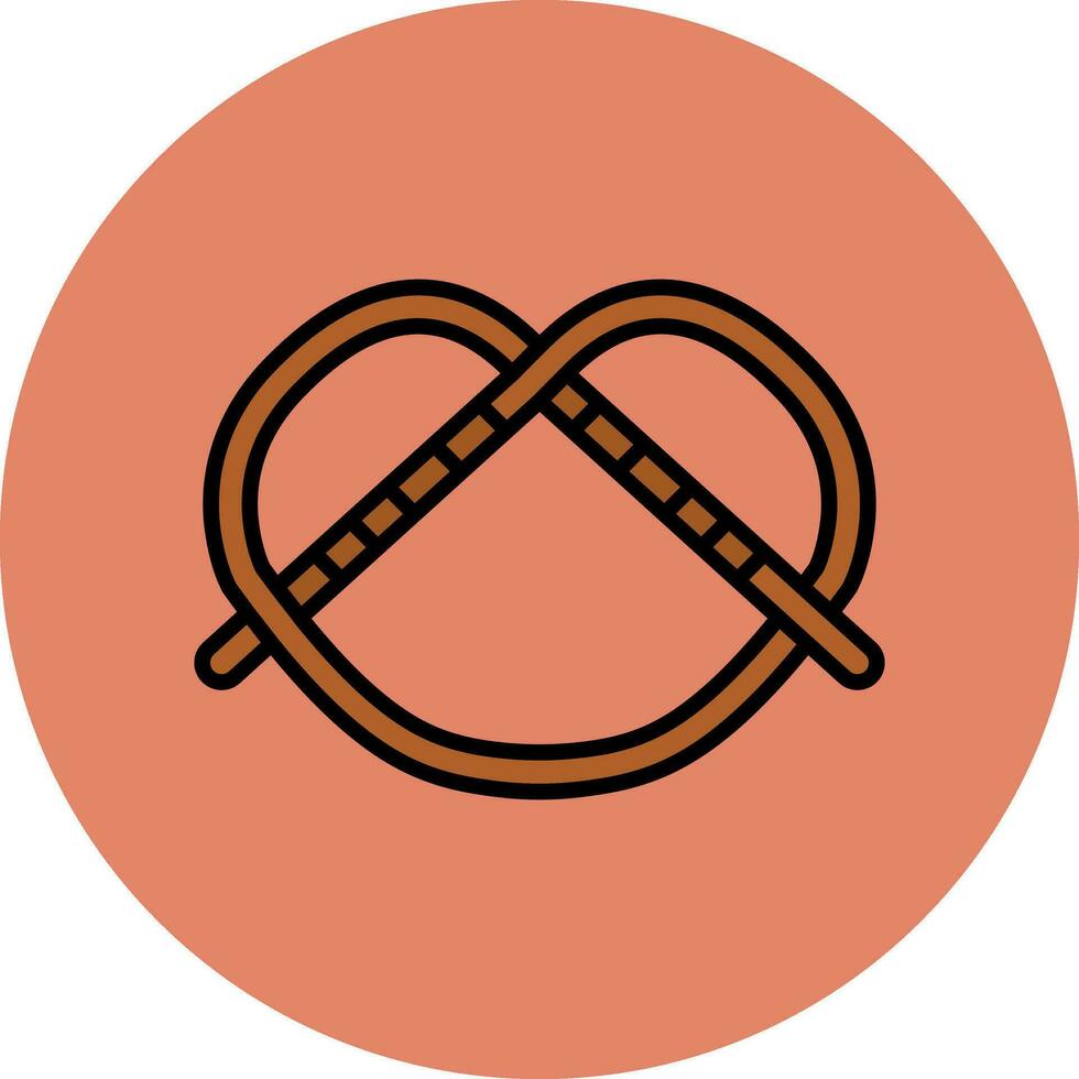 icono de vector de pretzel