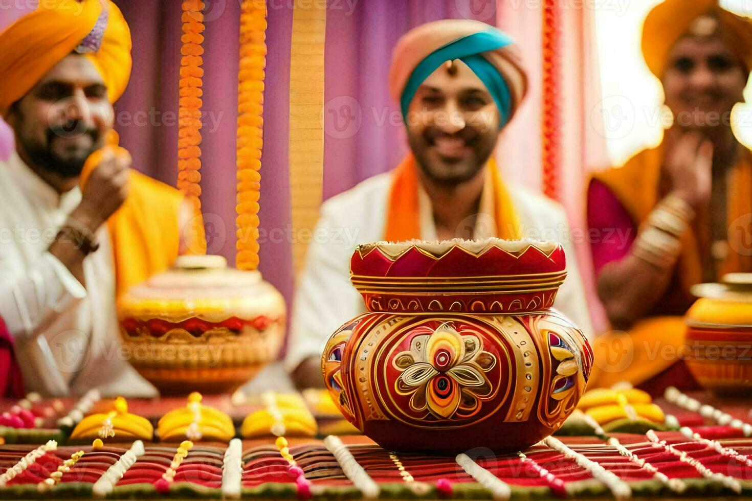 indian wedding photography in london. AI-Generated photo