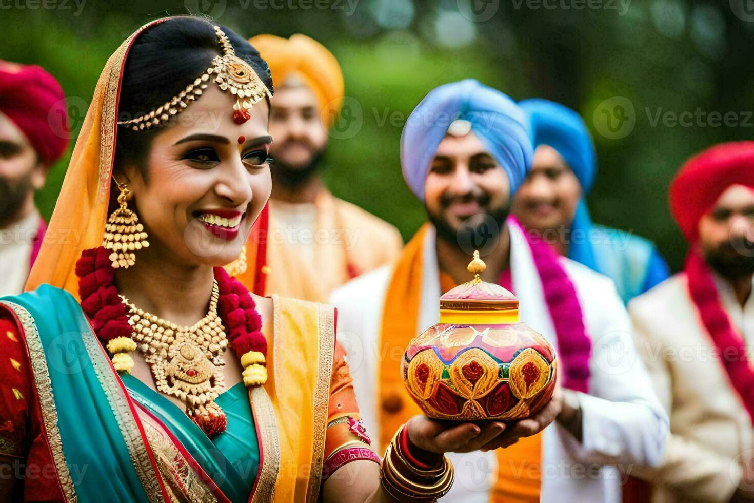 indian wedding in london. AI-Generated photo
