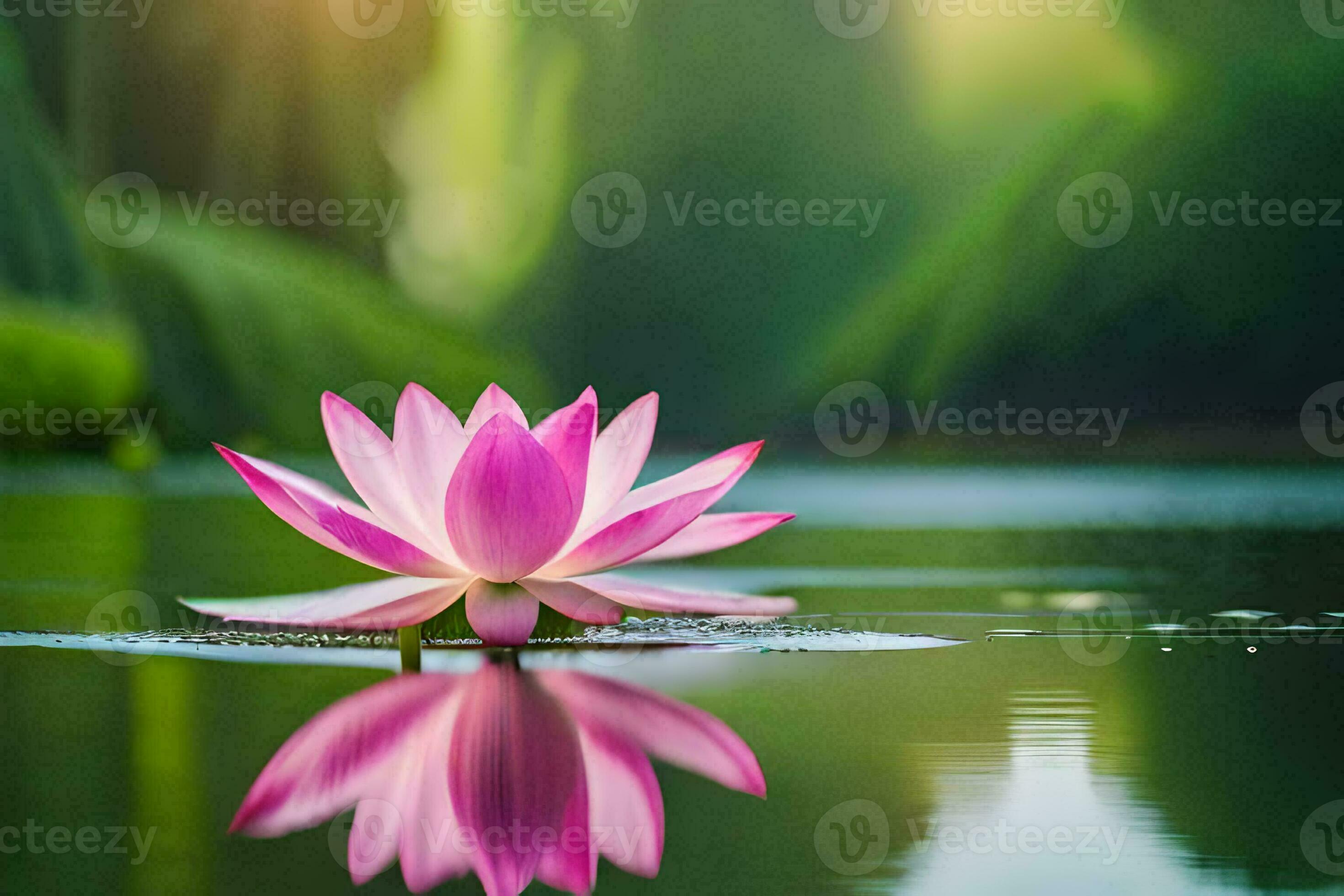 lotus flower in the water. AIGenerated 32146001 Stock Photo at Vecteezy