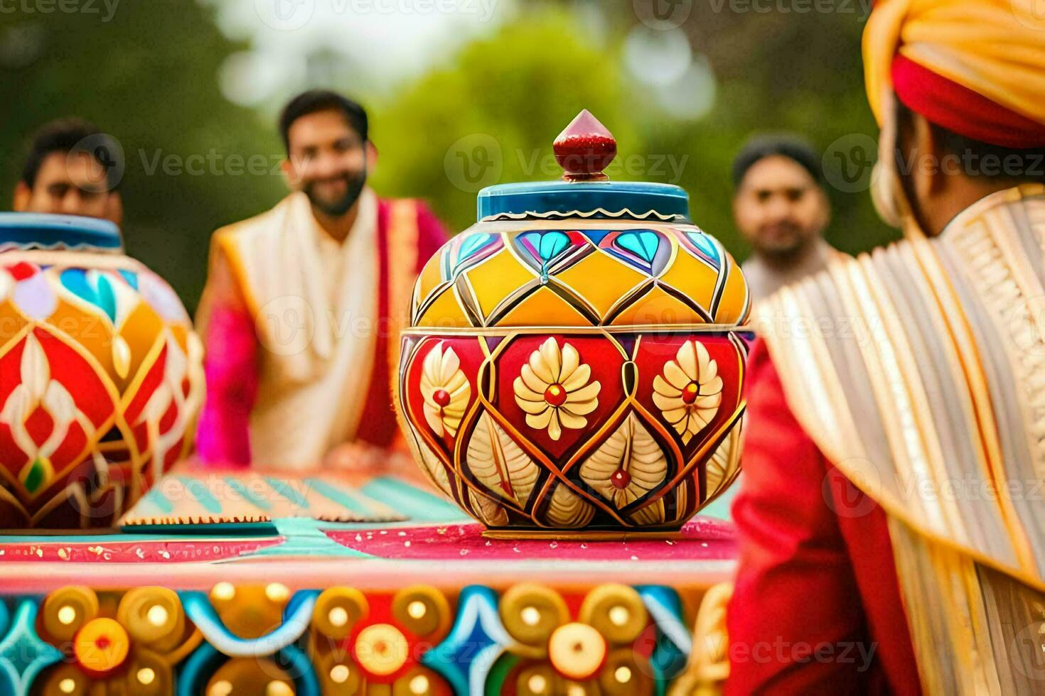 indian wedding decor ideas. AI-Generated photo