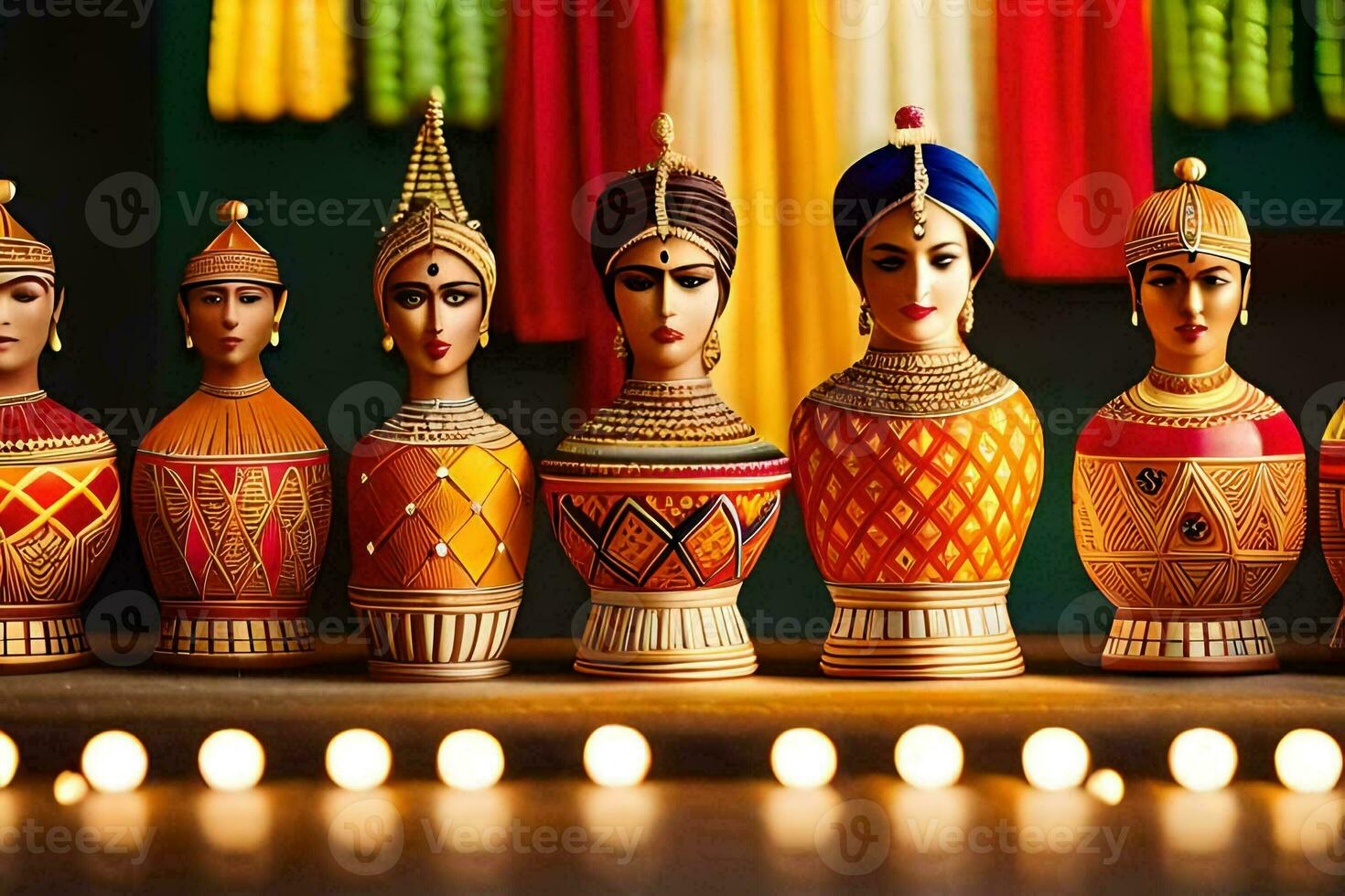 indian diwali decorations for home. AI-Generated photo