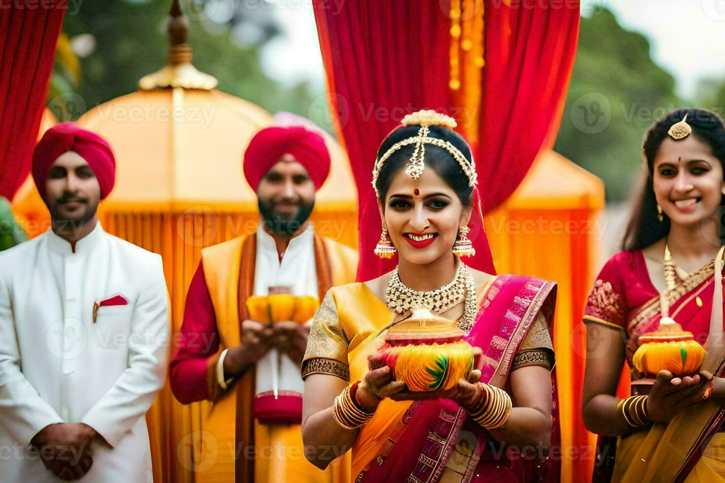 indian wedding ceremony. AI-Generated photo