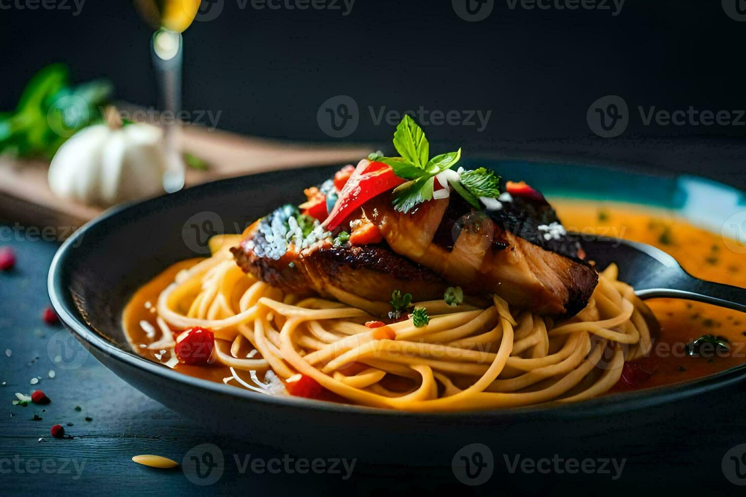 the best pasta dishes in the world. AI-Generated photo