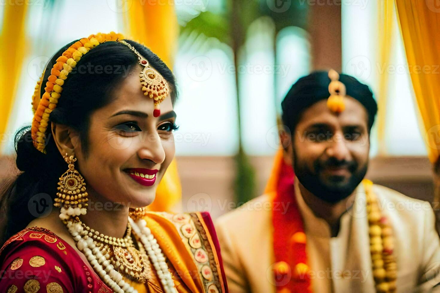 indio Boda en Bombay. generado por ai foto