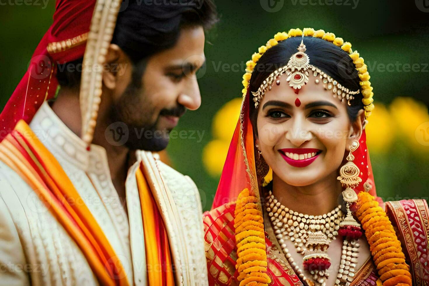 indian wedding in india. AI-Generated photo