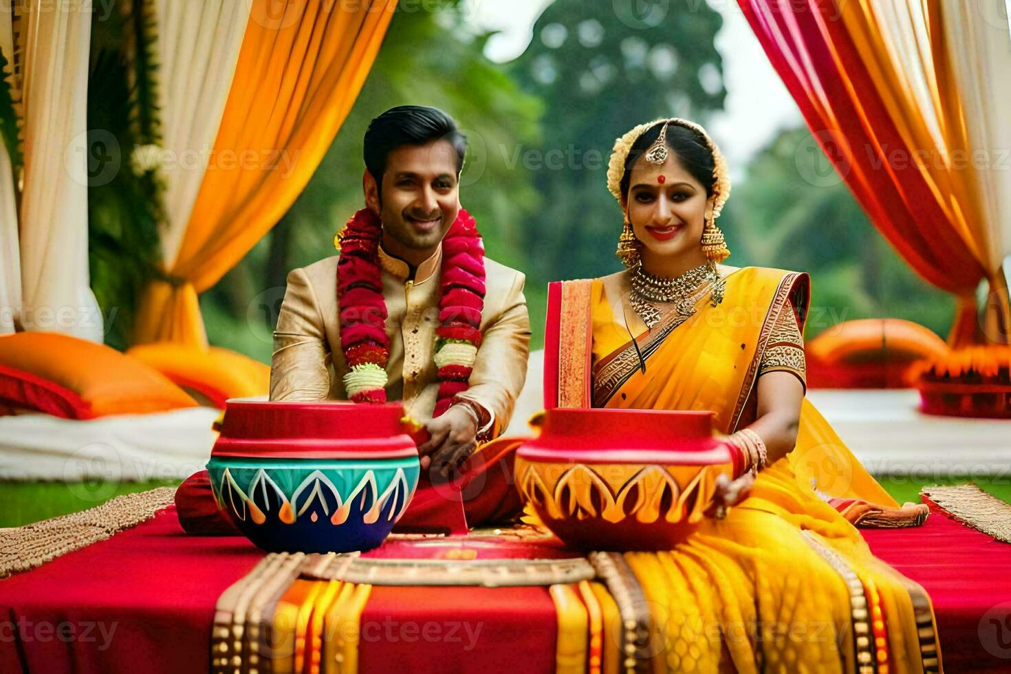 indian wedding photography in delhi. AI-Generated photo