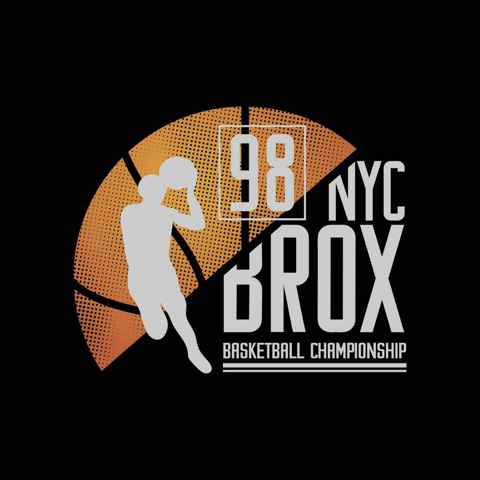Basketball t-shirt and apparel design vector
