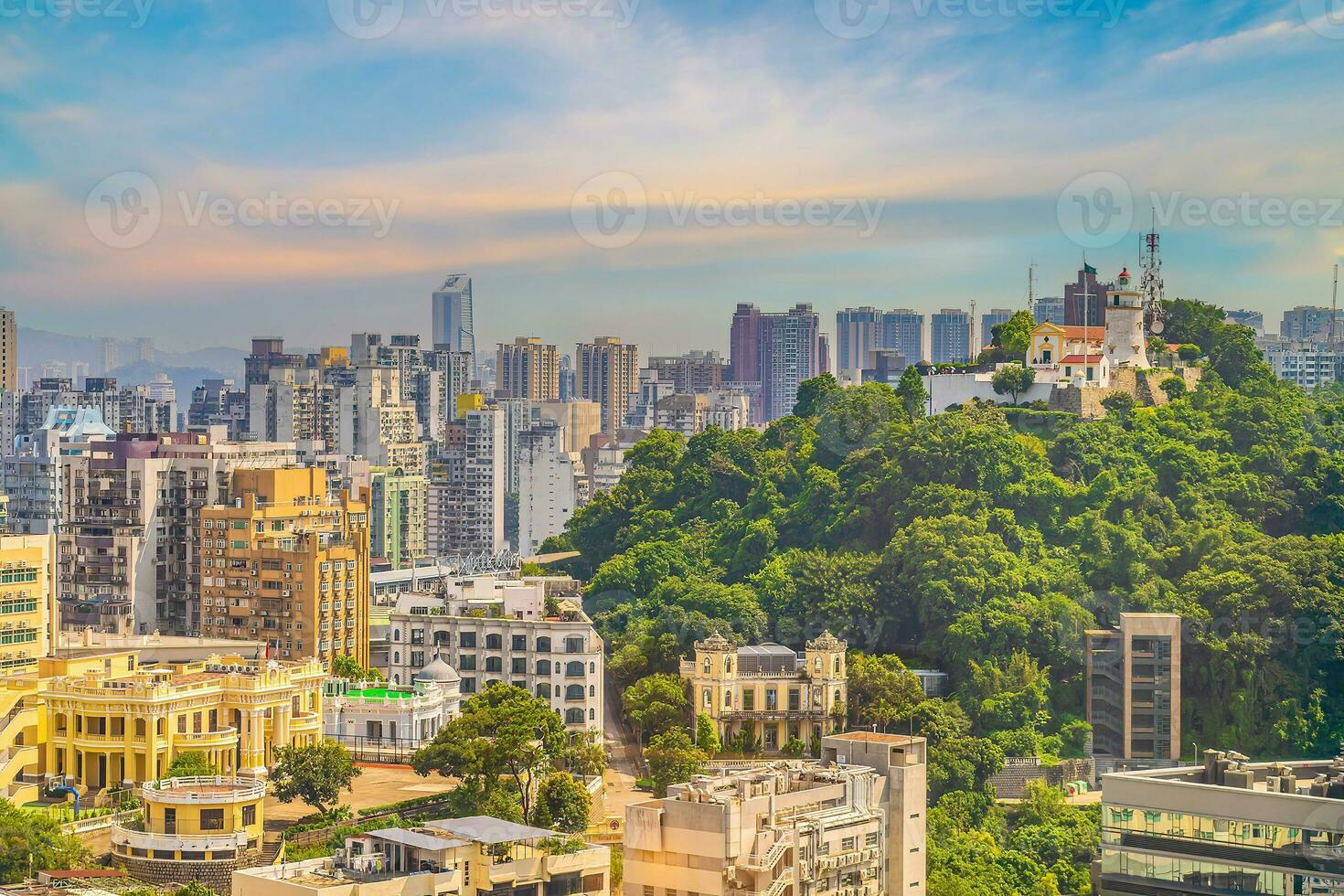 Beautiful cityscape of Macau downtown photo