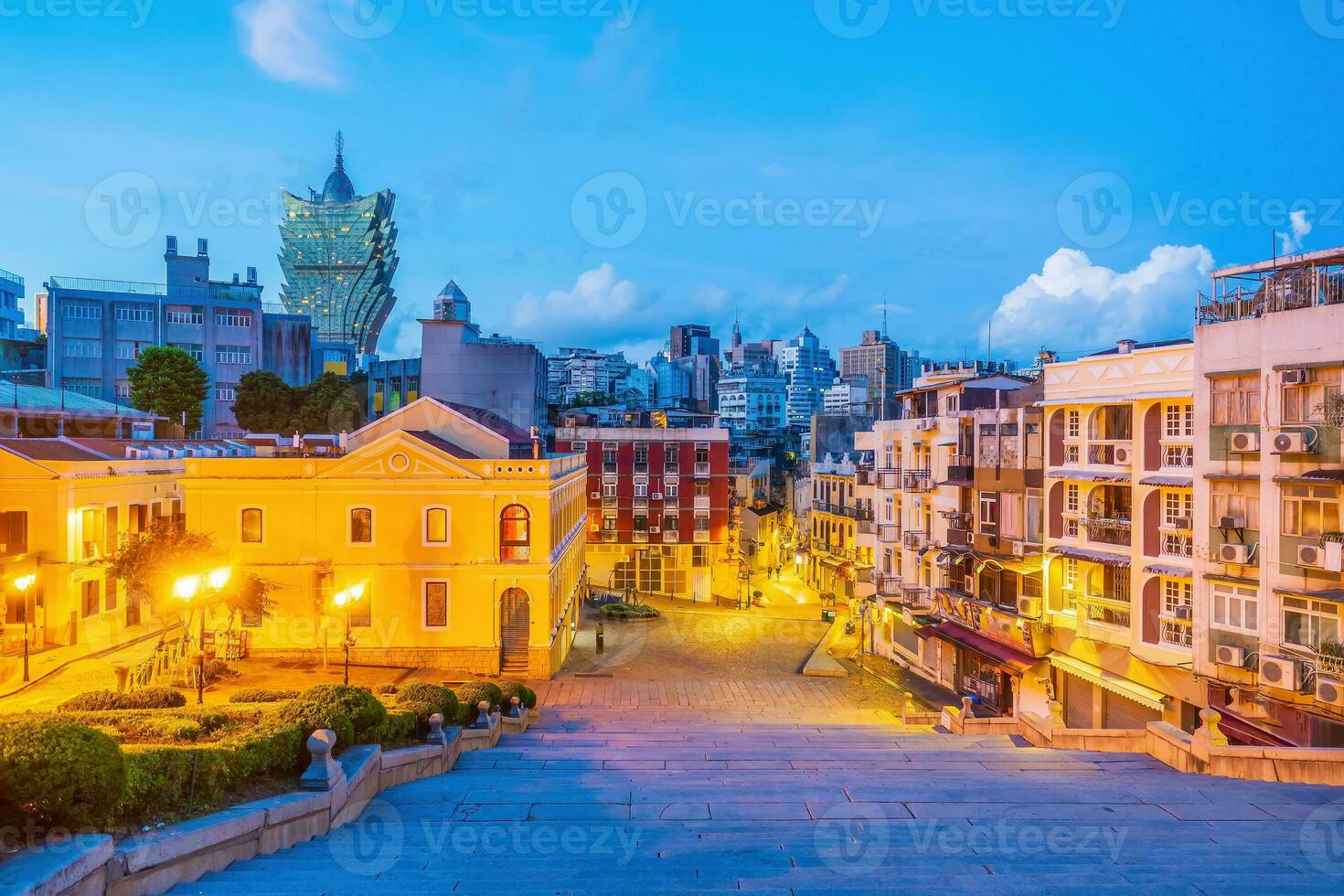 Beautiful cityscape of Macau downtown photo